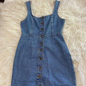 Urban Outfitters Denim Jumper Dress